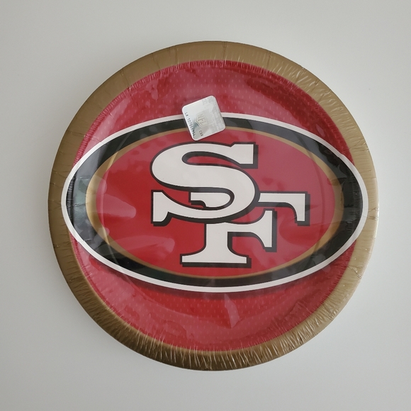 NFL Other - NFL San Francisco 49ers 9-inch Paper Plates | 1 Pkg | 18 Ct./Pkg